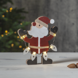 Tomte juldekoration med ledbelysning