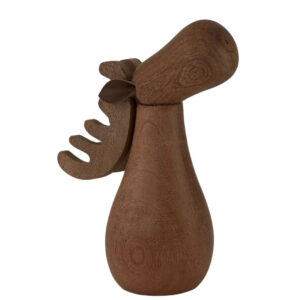 Älg trä natur dekoration brun