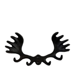 Krok klädhängare älghorn krona i gjutjärn