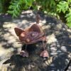 Trädgårdsdekoration rostig katt mini