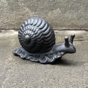Nyckelbox / förvaring / trädgårdsdekoration snigel i gjutjärn