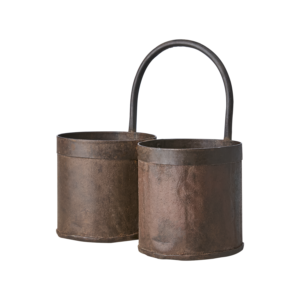 Rostig dubbelkruka med ögla / handtag