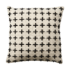 Kuddfodral svart vit detaljer mönster