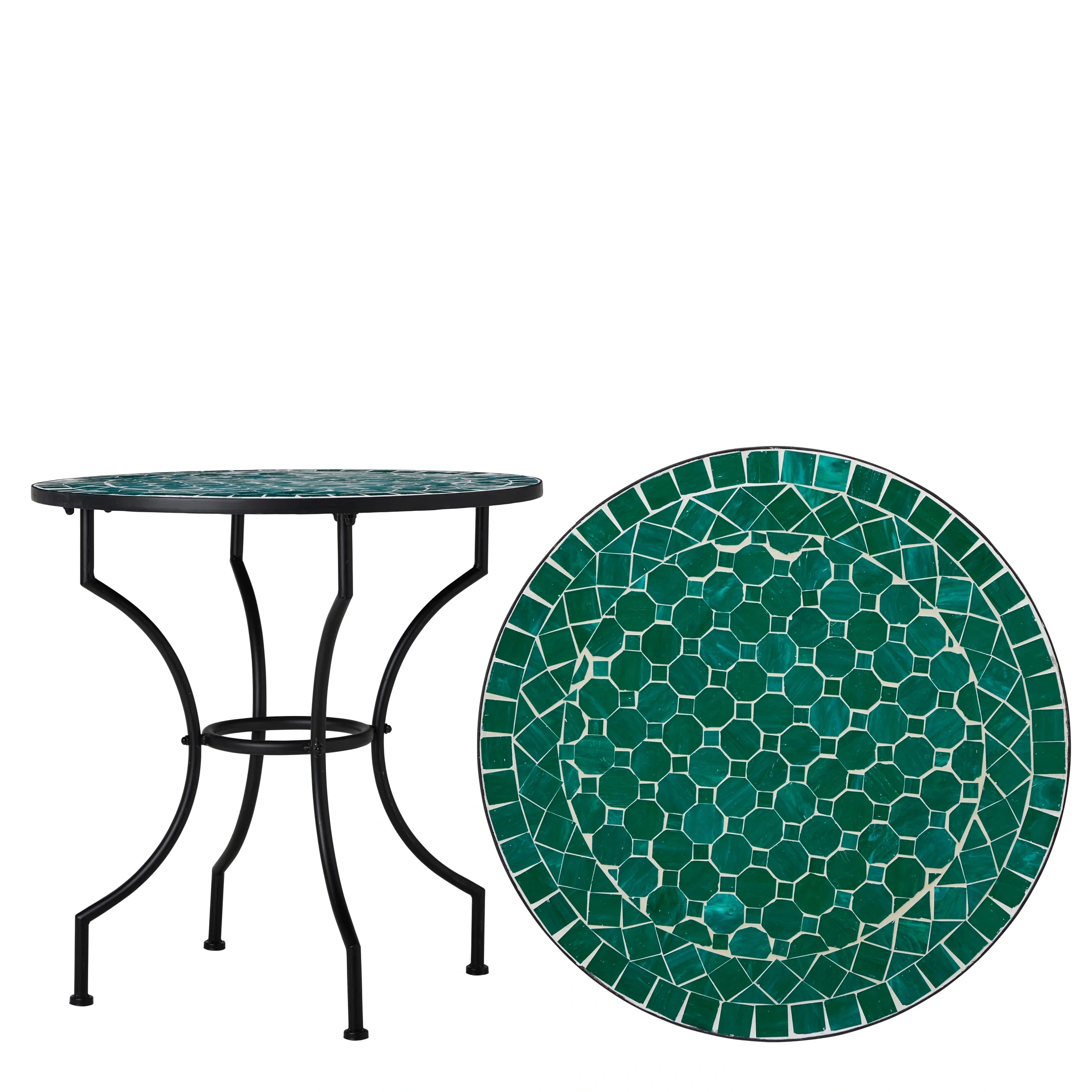 Mosaikbord cafébord trädgårdsbord grönt