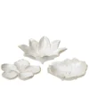 Vitt fat porslin dekoration blomma