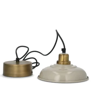 Fönsterlampa / mindre lampa i metall sand / beige