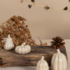 Pumpa i beige glaserad keramik