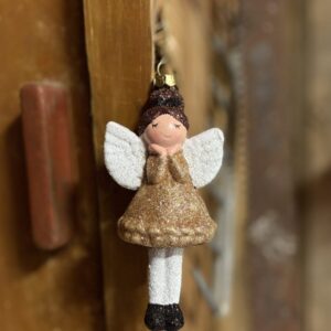 Juldekoration ängel hänge glitter