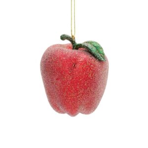 Äpple glitter julgranspynt hänge dekoration