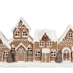 Ljushus pepparkakshus med ledbelysning juldekoration