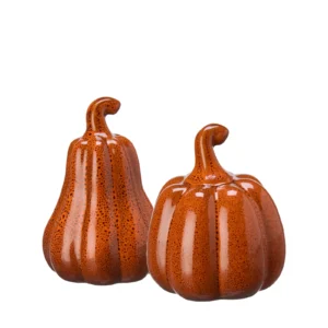Pumpa orange porslin dekoration