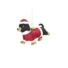 Juldekoration tax hund hänge glitter
