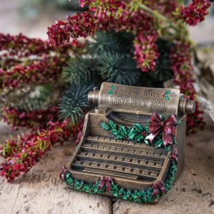 Juldekoration skrivmaskin vintage