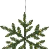 Krans stjärna snöflinga med ledbelysning