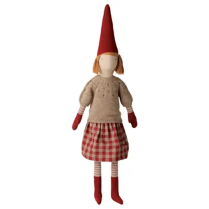 Maileg pixy tomte flicka stor size 5 jul