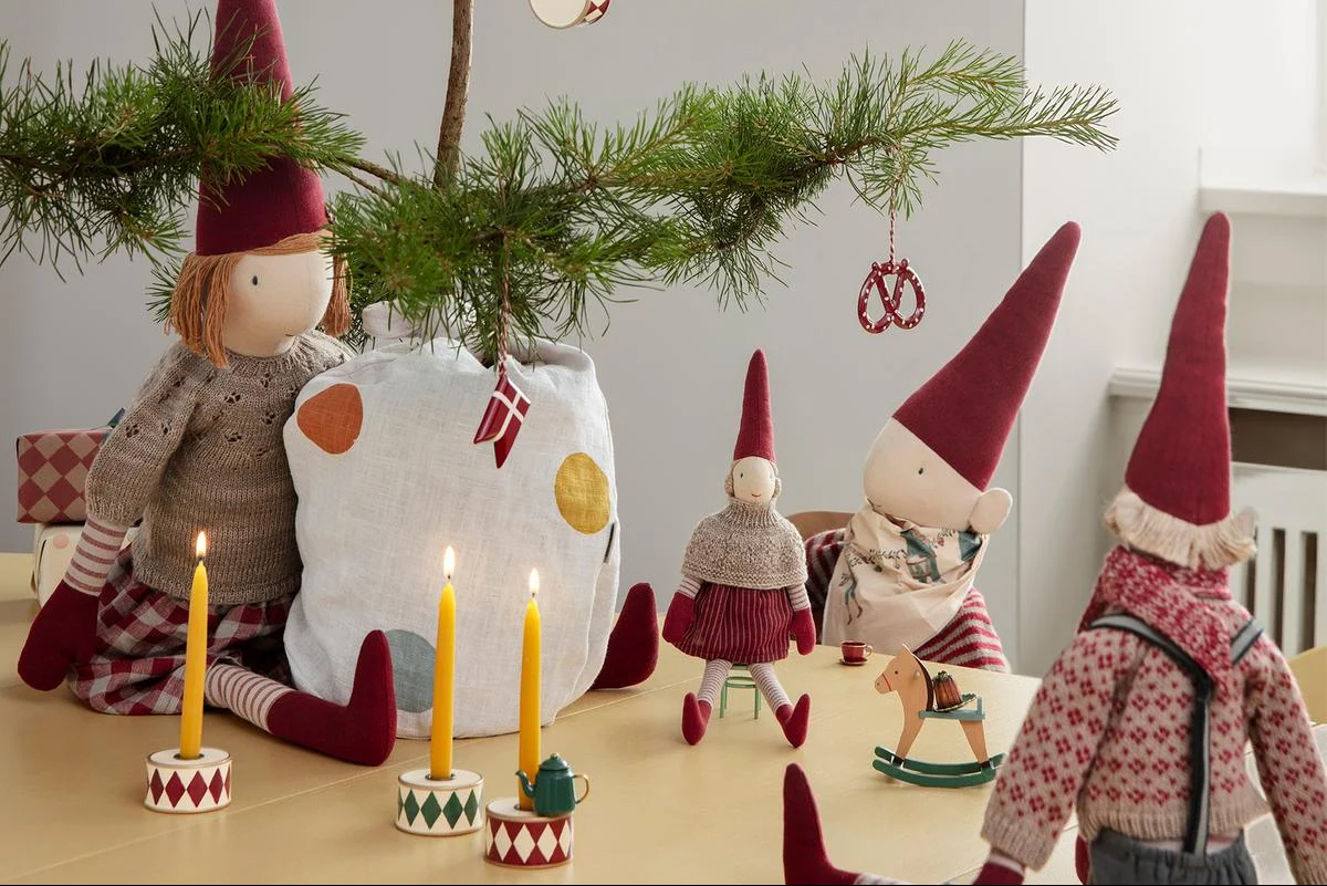 Maileg pixy tomte flicka stor size 5 jul